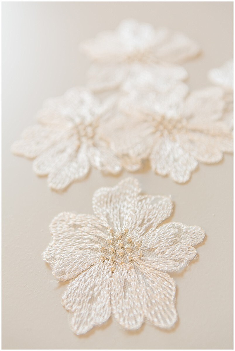 20pcs 3D lace flowers for sewing/ 3D flower lace applique/ wedding dress lace applique/ bridal 3D applique// A17-101
