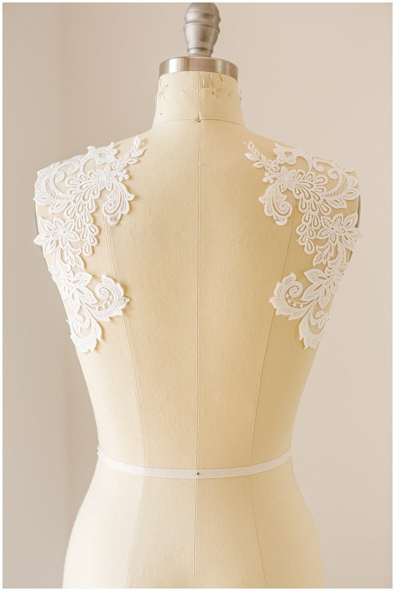Spitze Patch Stickerei, Blume Applikation, Spitzenblume, Hochzeitskleid Spitze, Spitzenaufnäher für Brautkleider, Hochzeitskleid Spitzenapplikation// A17-127