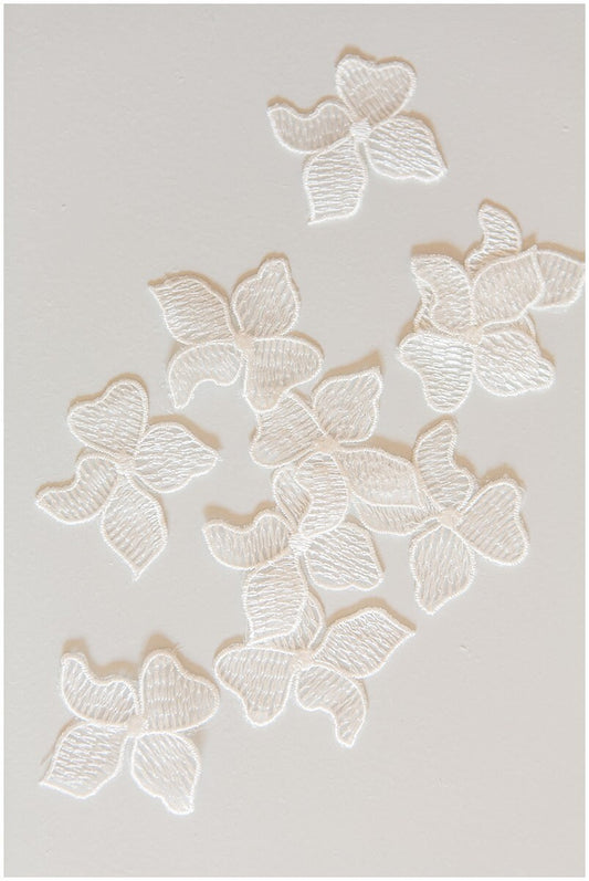 20 pièces. Appliques de fleurs 3D /applique de dentelle de robe de mariée/ dentelle de mariée de fleurs 3D// A17-085