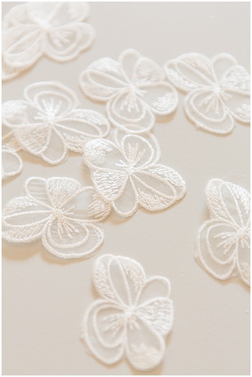 20pcs 3D flower lace applique/wedding dress lace applique/wedding dress applique// A17-086