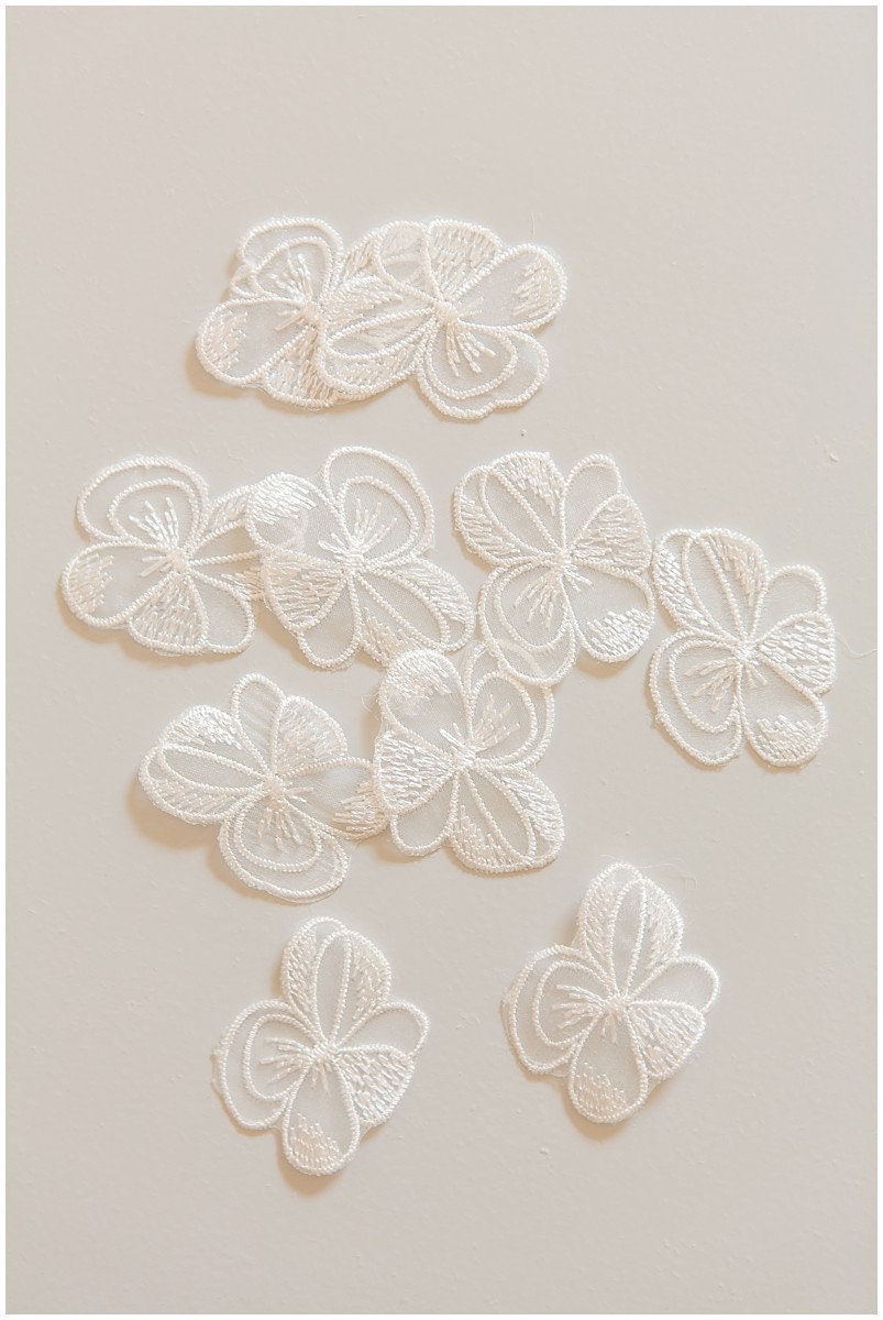 20pcs 3D flower lace applique/wedding dress lace applique/wedding dress applique// A17-086