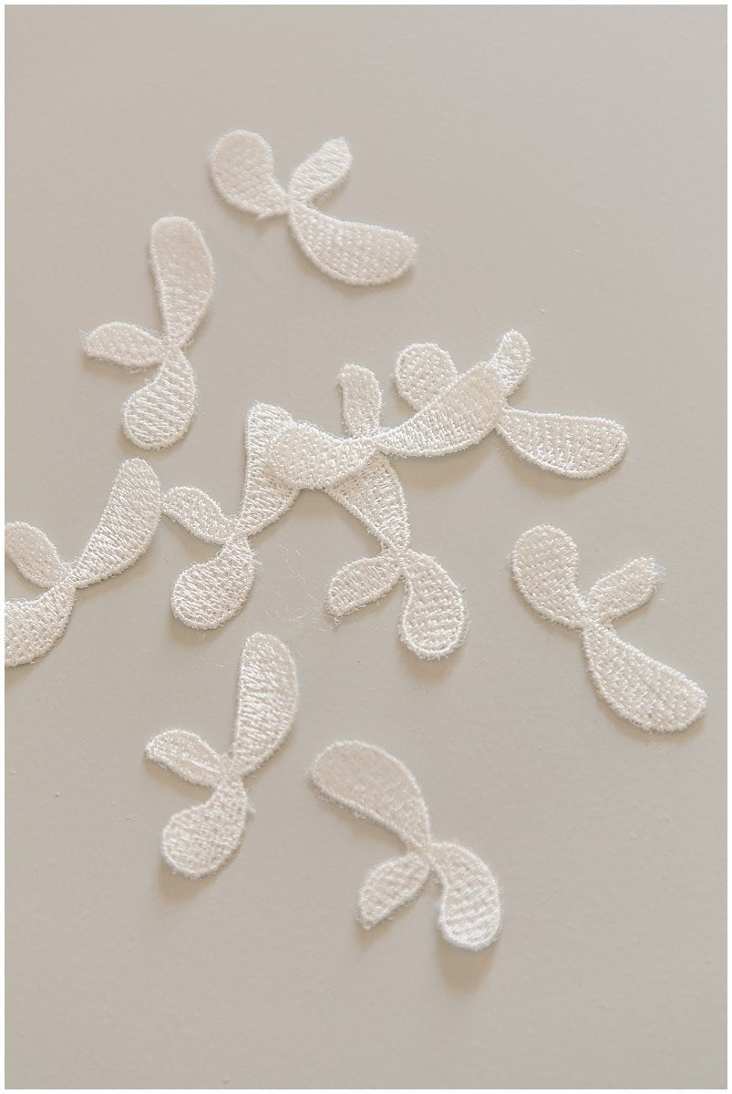 20pcs. 3D flowers for sewing/ 3D flower lace applique/ wedding dress lace applique// A17-087-1