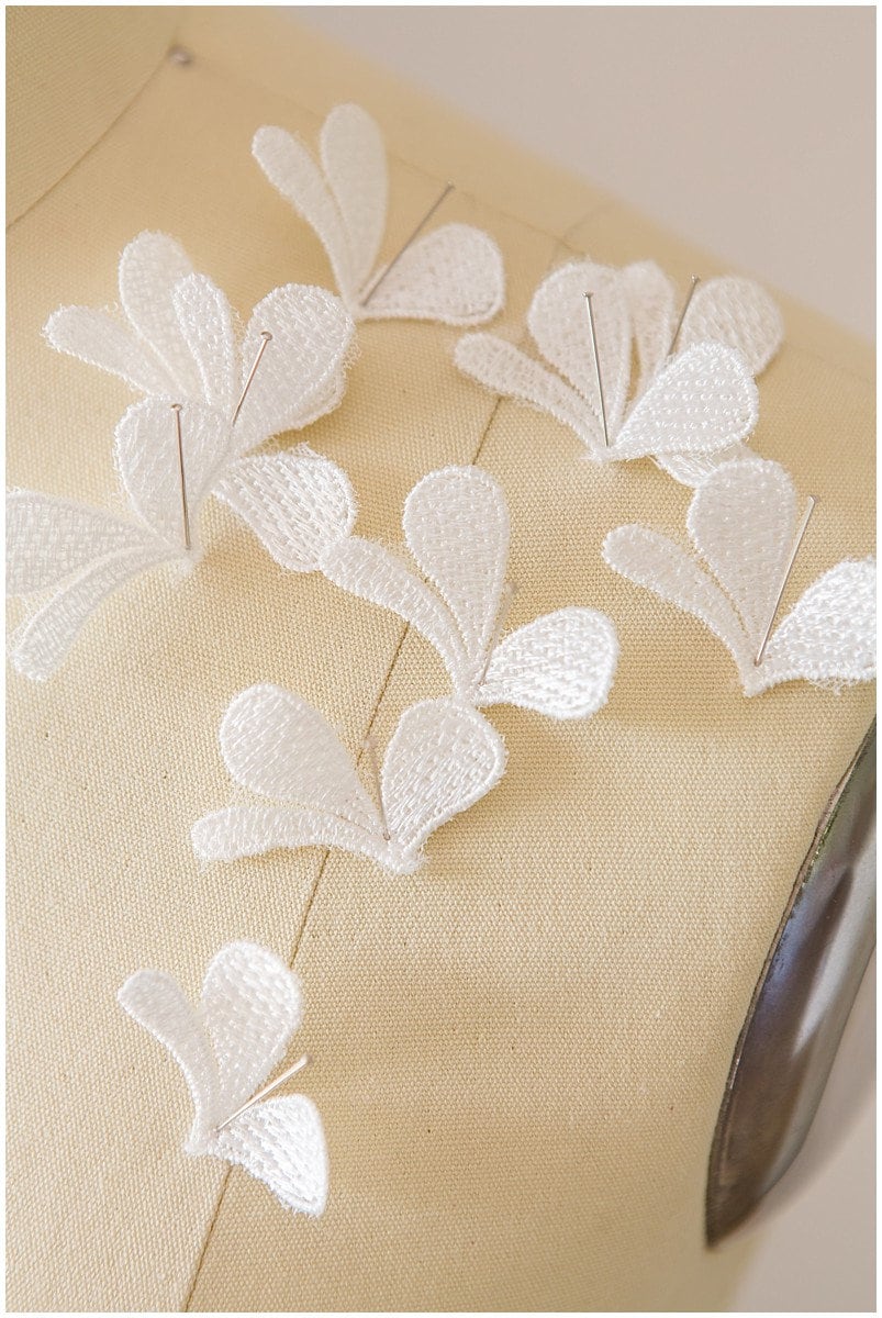 10pcs 3D flower lace applique/wedding dress lace applique// A17-090