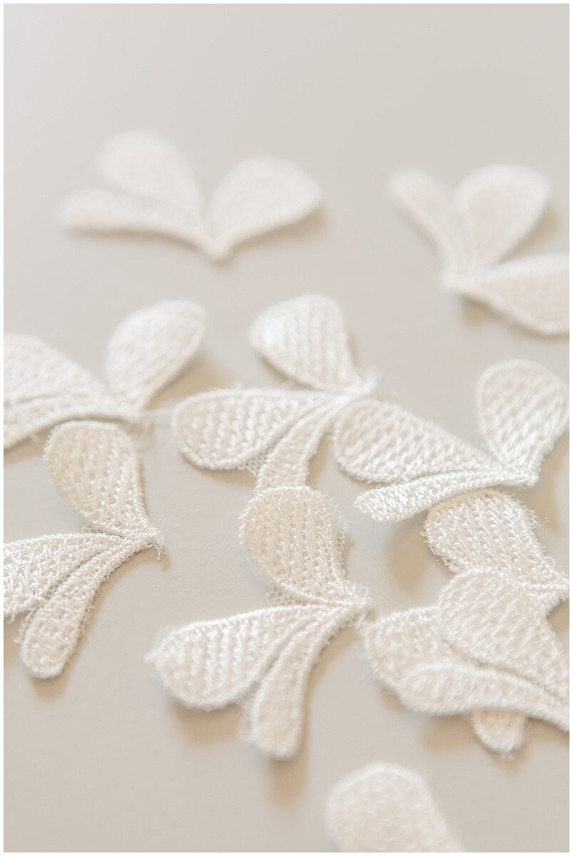 20pcs 3D flowers for sewing/ wedding dress lace applique/ bridal lace applique// A17-090-1