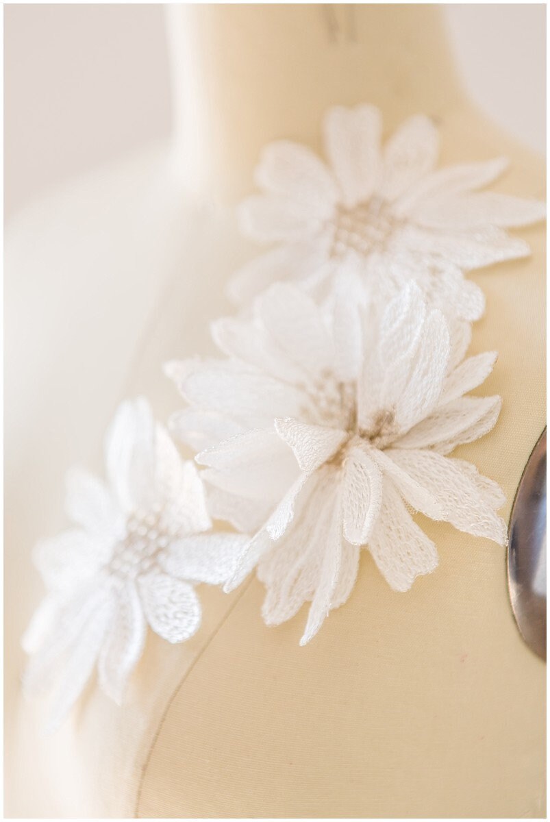 20pcs. 3D flower applique/wedding dress lace applique/bridal 3D applique// A17-100-1