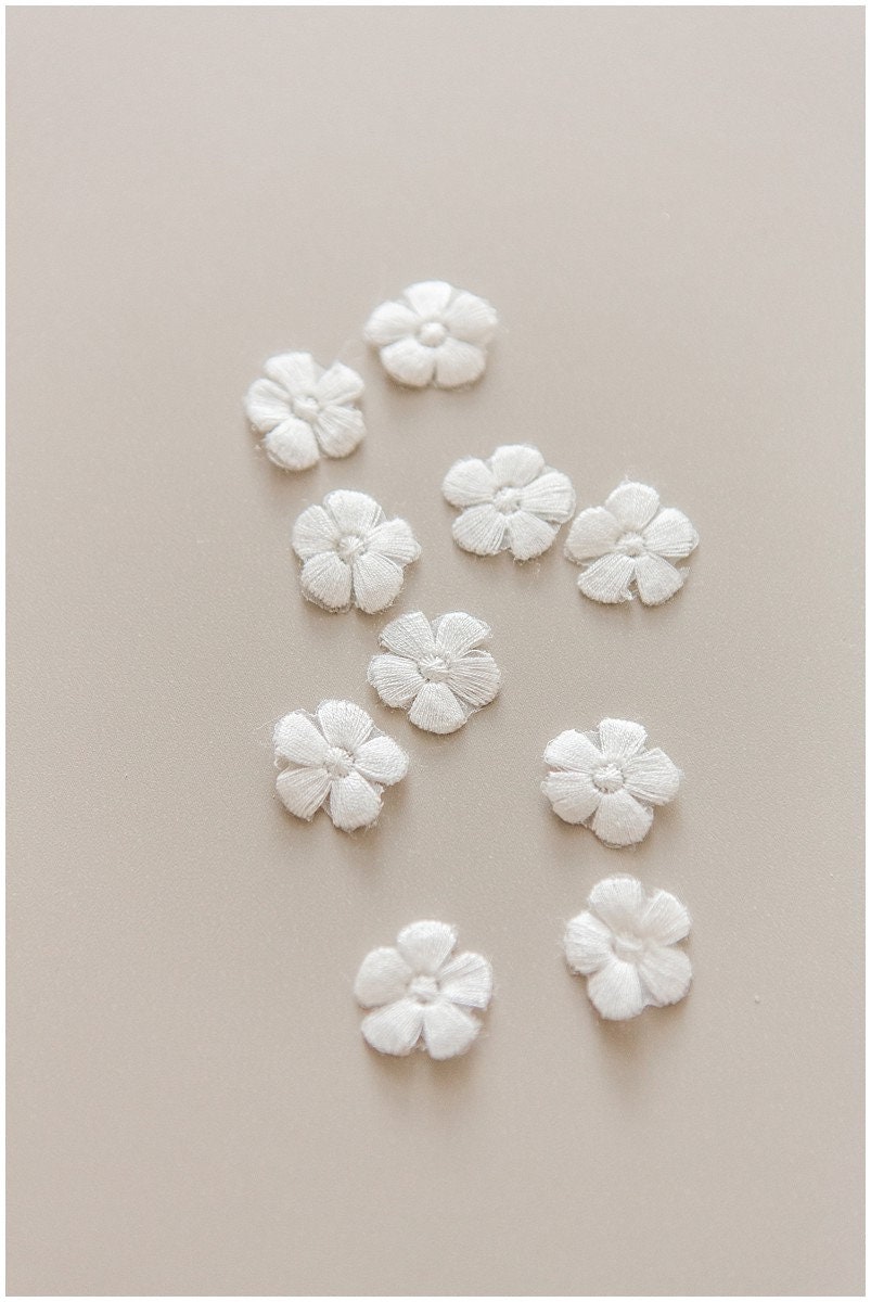 20pcs 3D lace flowers for sewing/ lace applique/ wedding dress lace applique/ bridal lace// A17-148
