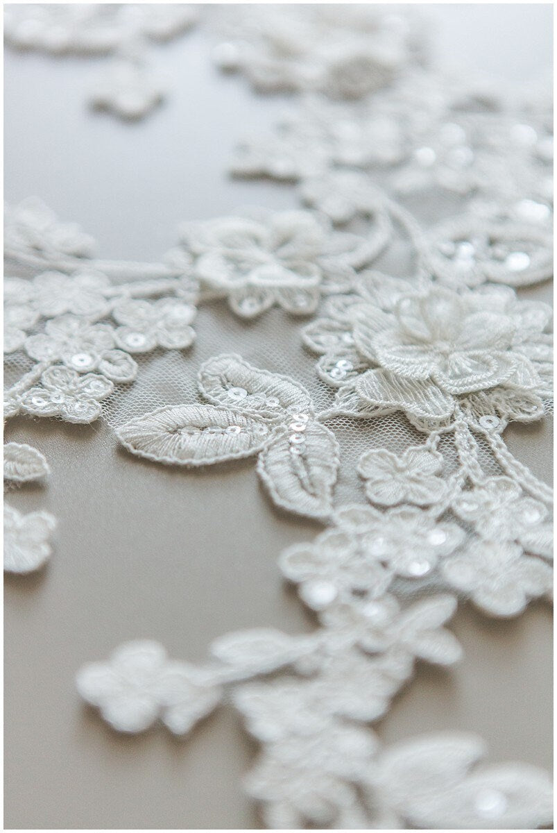 3D lace applique, lace flower, flower applique, wedding dress lace applique// A17-134