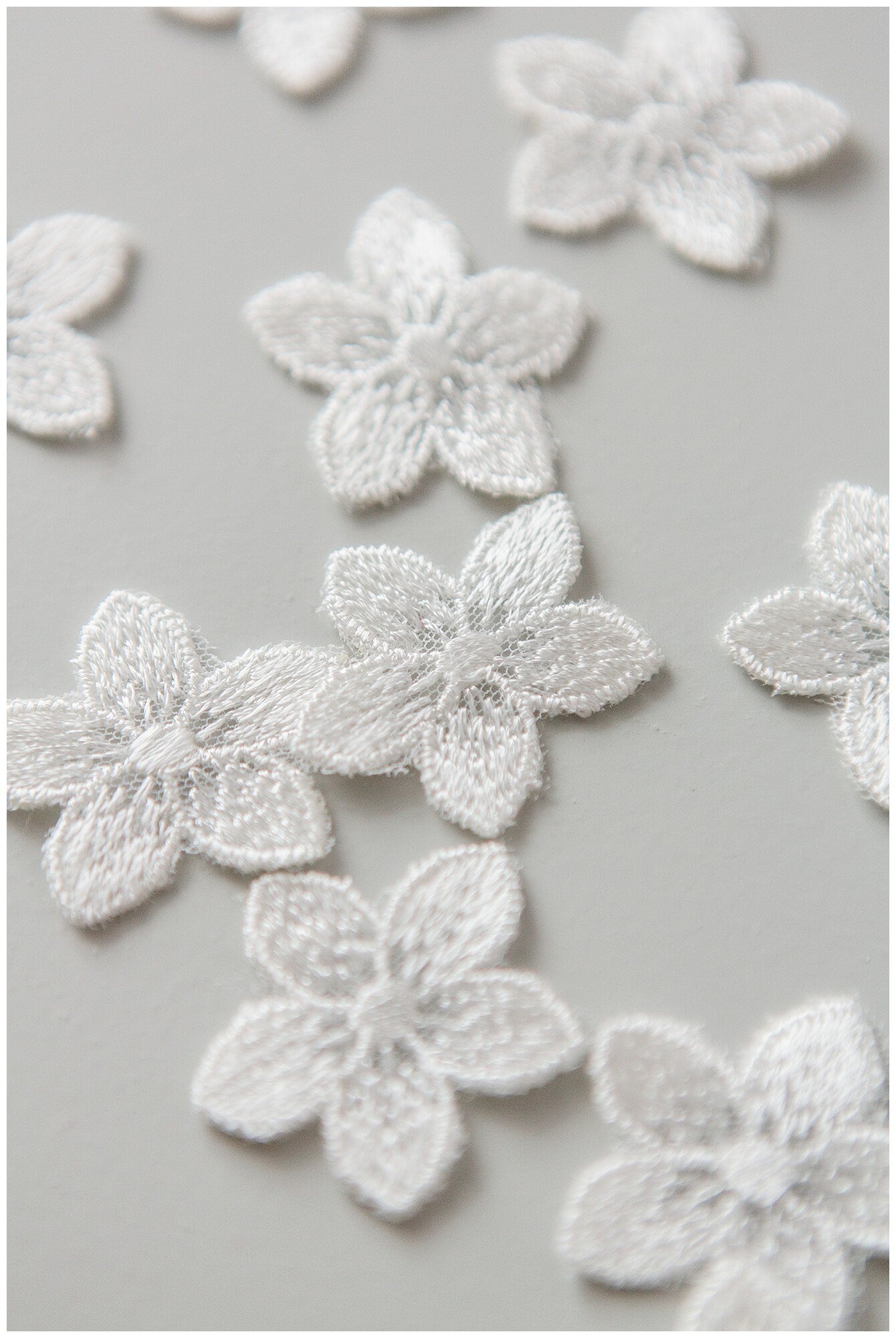 20pcs. 3D lace flowers for sewing/ 3D flower lace applique/ wedding dress lace applique/ bridal lace// A17-163R