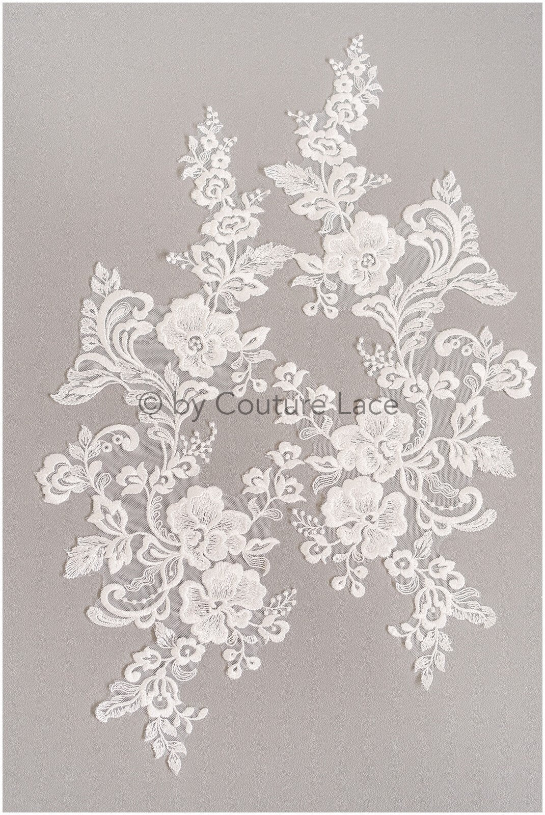 Blumen Hochzeitskleid Spitzenaufnäher, Aufnäher für Brautkleid, Spitzenblume für Hochzeitskleid, Brautspitze Applikation, Stickaufnäher// A19-190