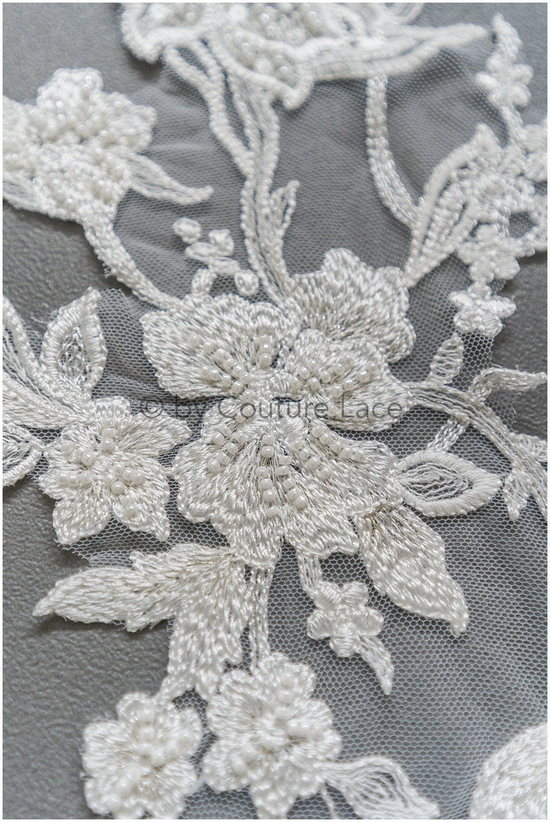 Perlen Blume Spitzen Patch, Blumen Applikation, SpitzenBlume Patch, Spitzen Applikation, Hochzeitskleid Spitzen Applikation, Braut Blumen Patch// A19-187