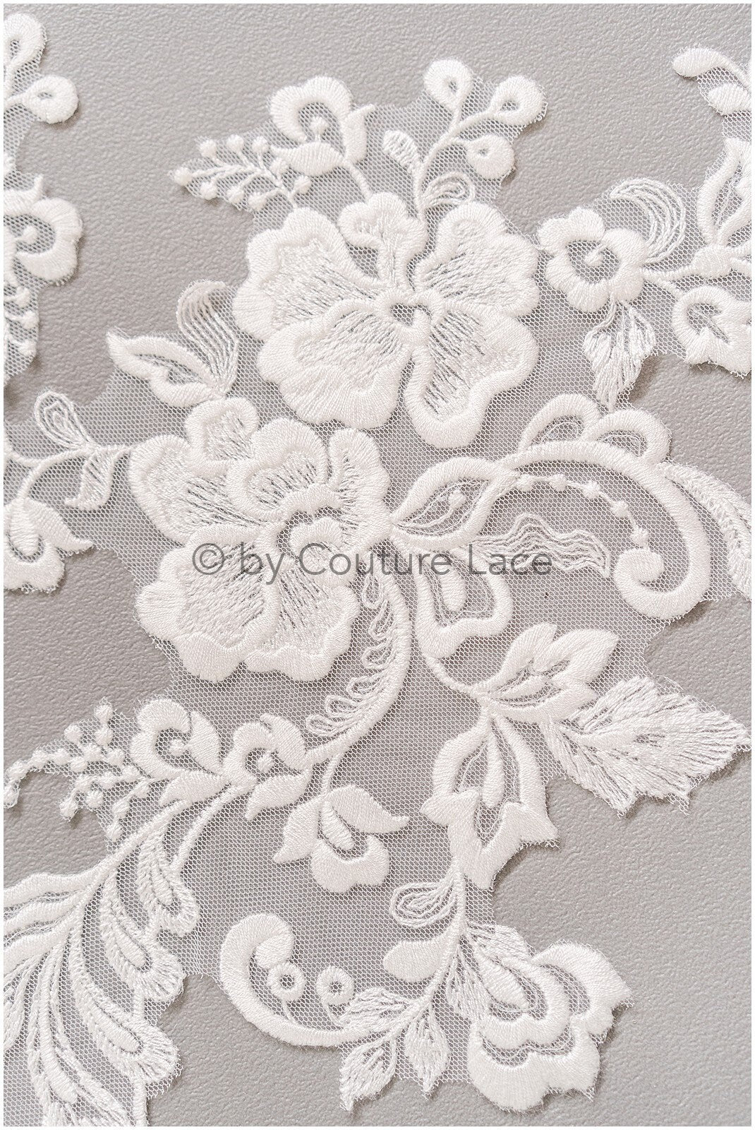 Blumen Hochzeitskleid Spitzenaufnäher, Aufnäher für Brautkleid, Spitzenblume für Hochzeitskleid, Brautspitze Applikation, Stickaufnäher// A19-190