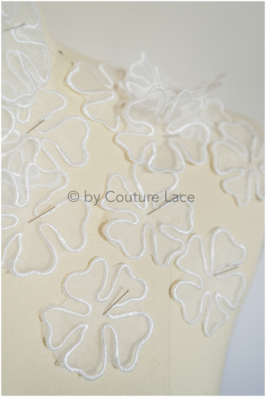 30pcs 3D lace flowers for sewing on/ 3D flower lace applique/ 3D lace flower for wedding dress/ bridal lace// A20-193