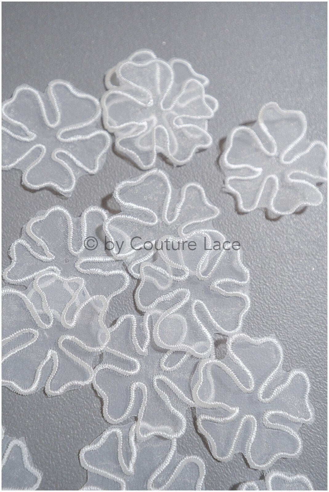 30pcs 3D lace flowers for sewing on/ 3D flower lace applique/ 3D lace flower for wedding dress/ bridal lace// A20-193