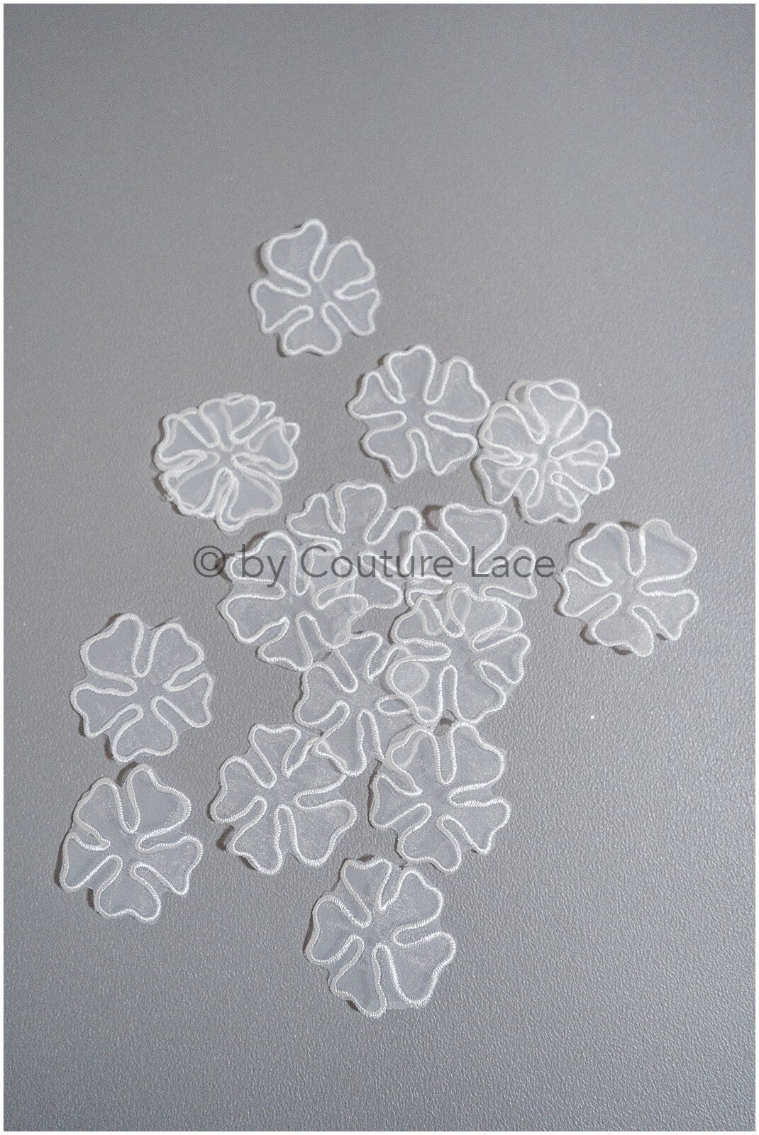 30pcs 3D lace flowers for sewing on/ 3D flower lace applique/ 3D lace flower for wedding dress/ bridal lace// A20-193