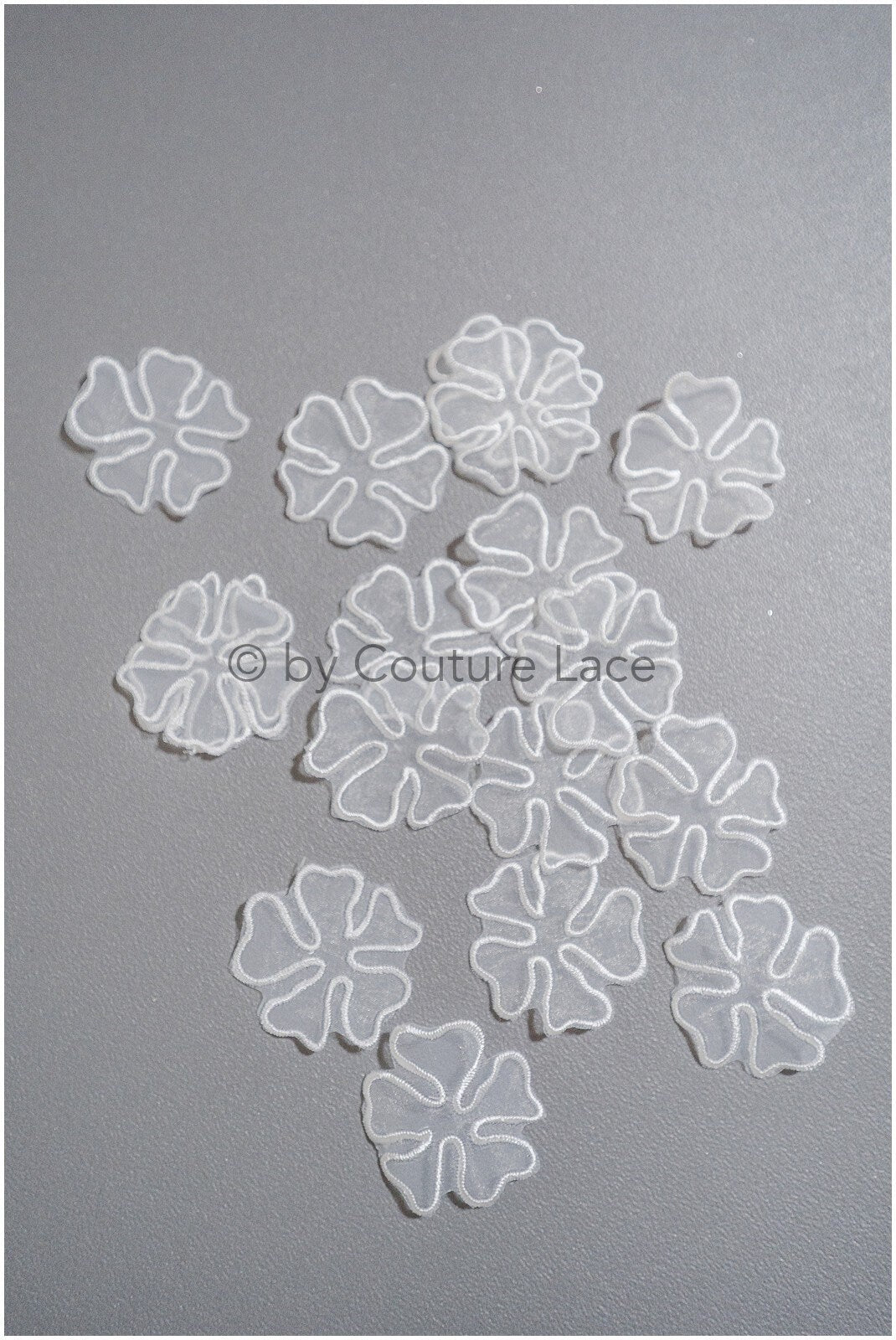 30pcs 3D lace flowers for sewing on/ 3D flower lace applique/ 3D lace flower for wedding dress/ bridal lace// A20-193