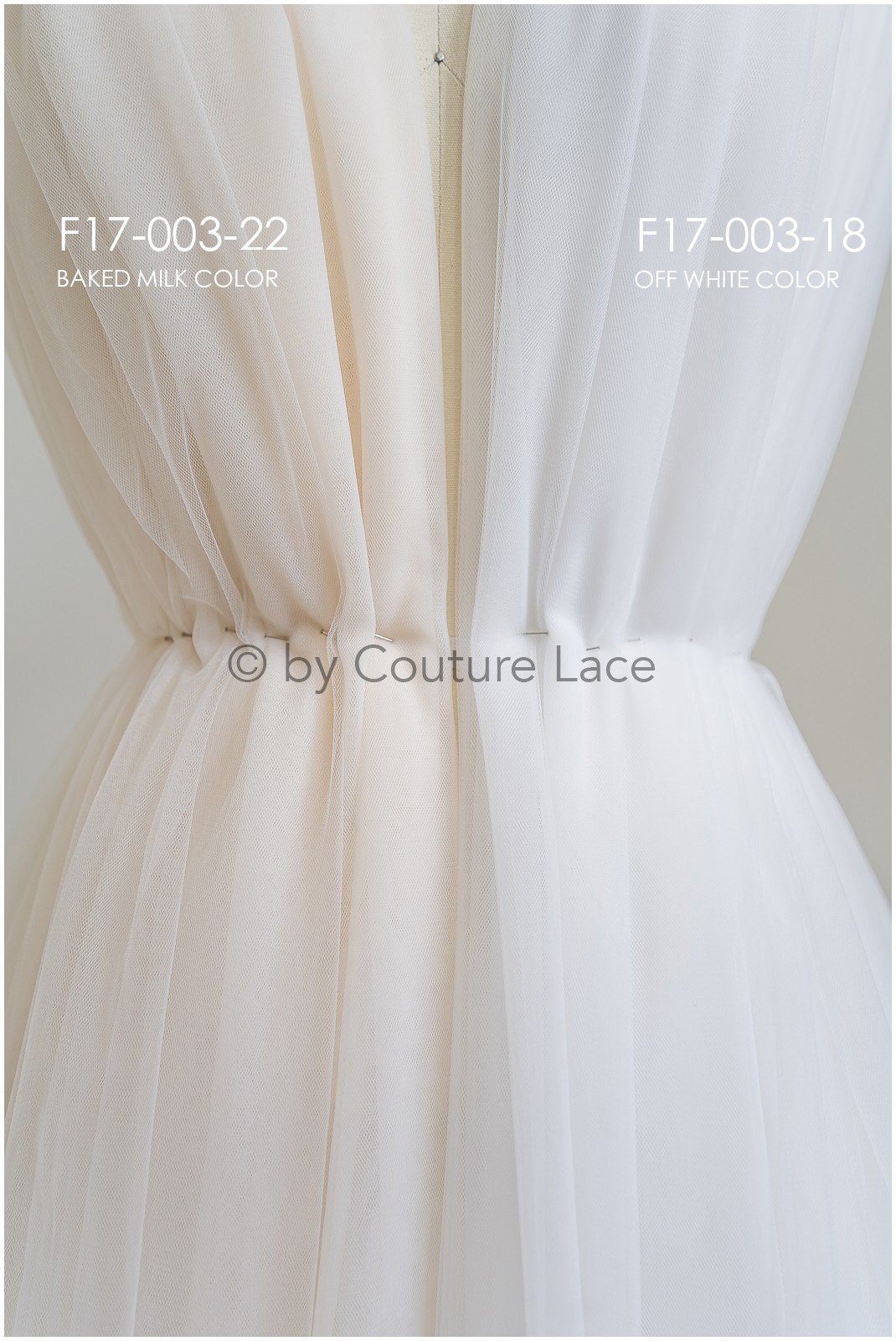 3.1M wide - very soft tulle fabric for bridal veils and wedding dresses/ cream light blush/ veil tulle// R-166-22