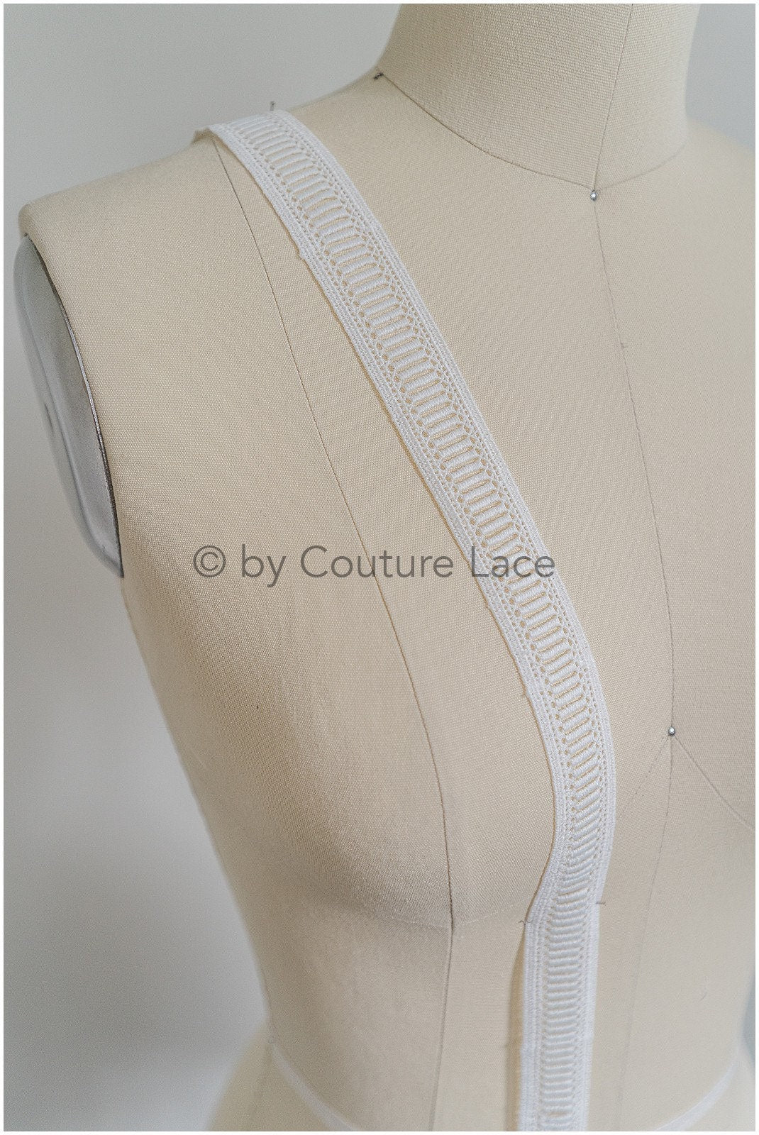 4yds crochet lace for boho wedding dresses/ lace trim off-white/ bridal lace/ geometric lace// T20-117