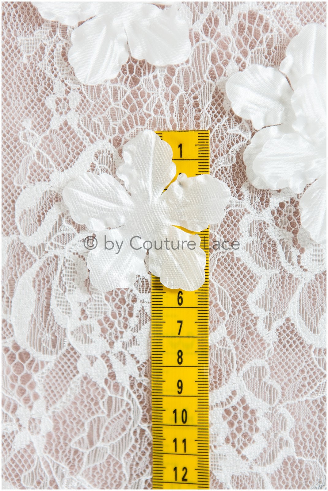3D flowers for sewing/ 3D petals/ bridal satin flower appliques/ 3D flowers for wedding dress// A24-398 (FL-004)