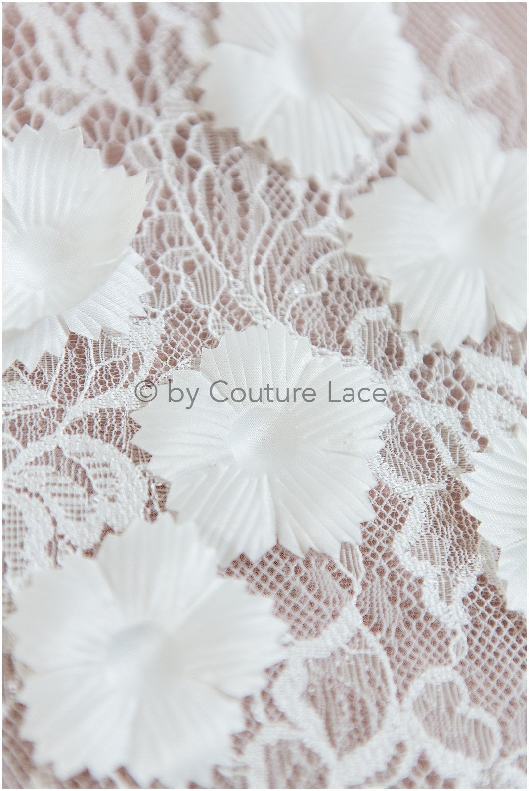 3D flowers for sewing/ 3D petals/ bridal satin flower appliques/ 3D satin flowers for wedding dress// A24-399 (FL-005)