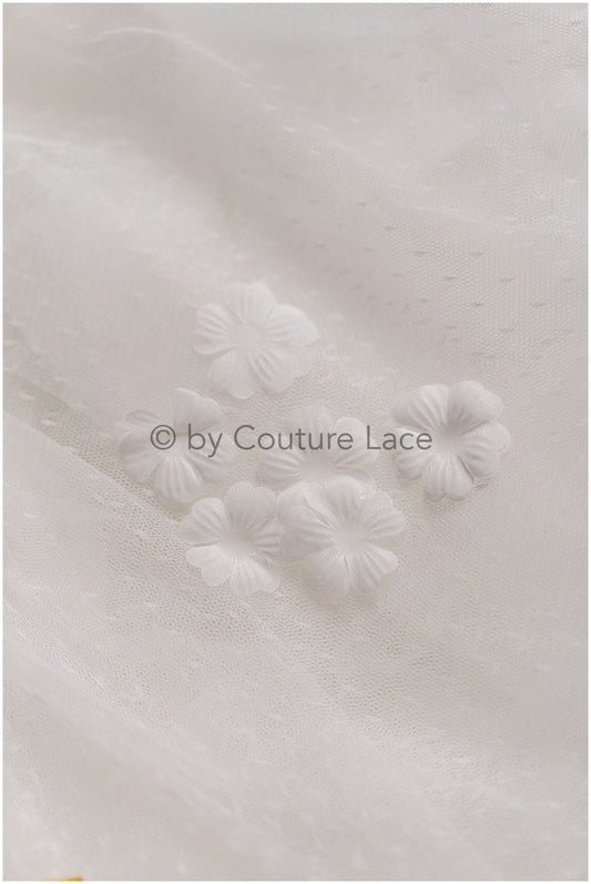 Applique de fleur 3D/Pétales 3D à coudre/Appliques de fleurs en mousseline de soie de mariée pour robe de mariée/3g/Pack//A24-405 (FL-016)