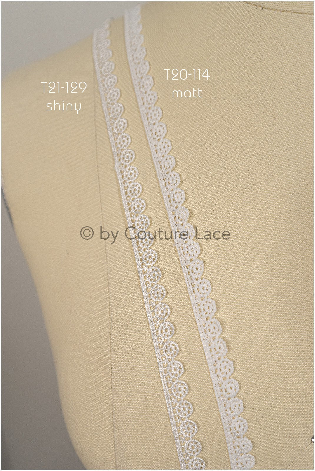 3yds Soft Crochet Lace Off-White/ Guipure Lace Trim/ Crocheted Bridal Lace Trim/ Guipure Lace Trim// T21-129