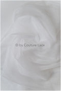 Tul suave extra ligero – off-white / brillante – 160 cm de ancho // R-155-2
