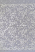 Luxurious floral bridal lace embroidered on fine French lace/ High-quality bridal lace // L25-846