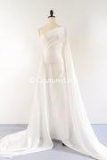 Slightly shiny chiffon fabric 50% viscose 50% polyester – ideal for wedding dresses &amp; nightwear // R-134