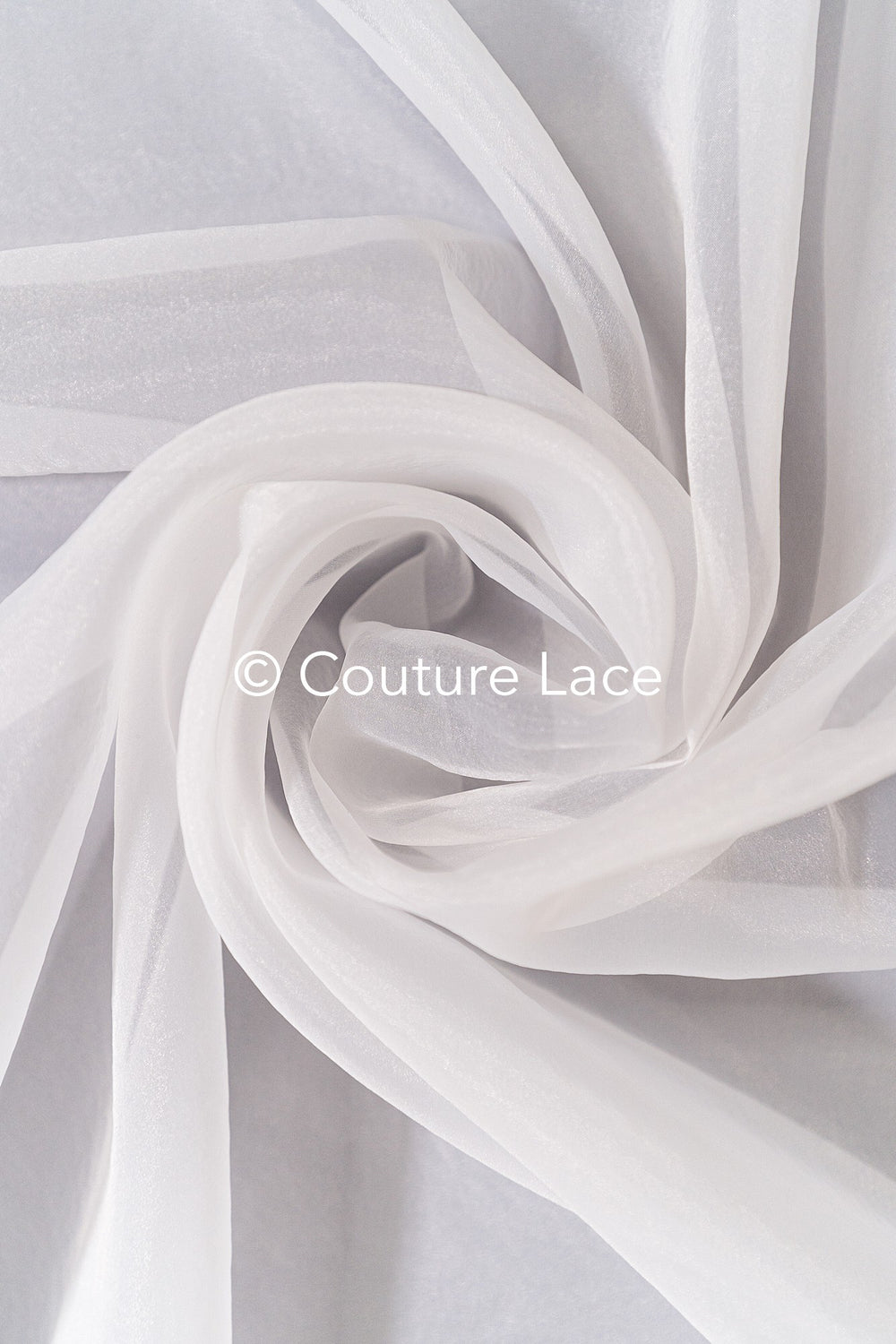 Silky shiny organza fabric – ideal for voluminous wedding dresses, skirts &amp; decoration// R-135