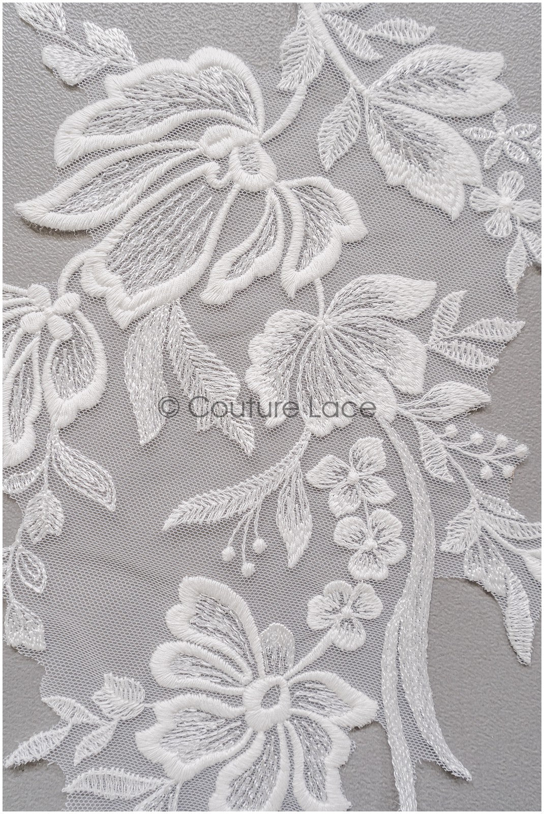 Wildblumen-Spitzen-Patch, Blumen-Spitzen-Applikation, Spitzen-Blumen-Patch, Braut-Spitzen-Blumenapplikationen, A22-269