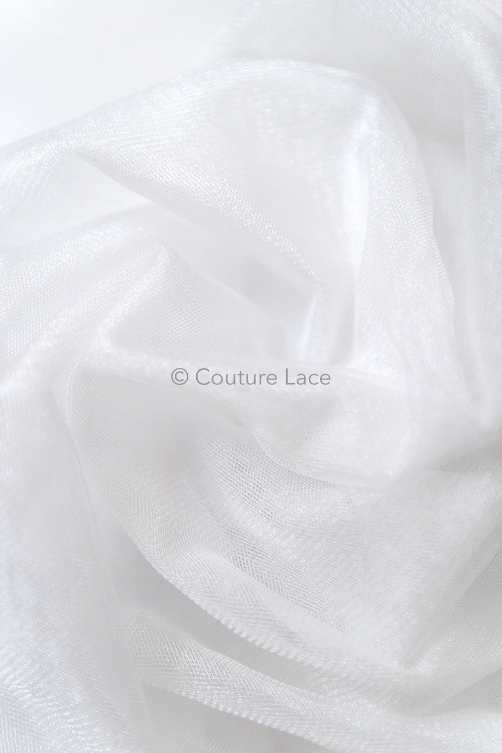 Superweicher Soft-Tüll - rein-weiß/ glänzend - 160cm breit // R-160-27