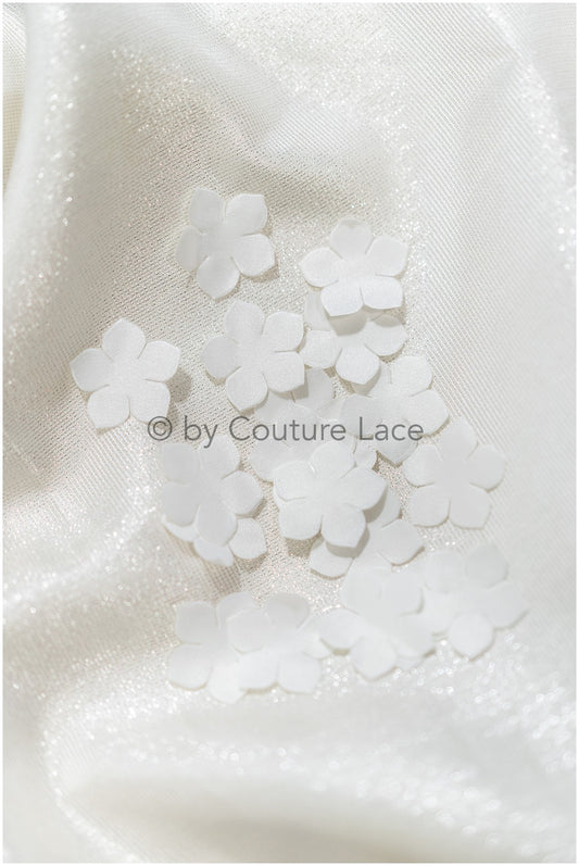 24 pcs. wedding dress lace applique/ applique/ 3D pearl flower applique/ patch// A24-403