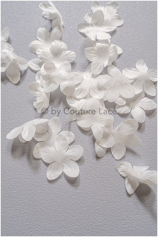 9g. 3D Sew On Flowers/ 3D Bridal Satin Flower/ 3D Flowers for Wedding Dress// A24-429 (FL-040)
