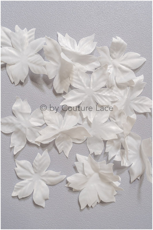 6g. 3D lace flowers/ 3D flowers sew on/ 3D flowers lace applique/ wedding dress lace applique// A24-431