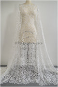 1.2 Meters Crochet Lace Fabric, Boho Lace Fabric, Guipure Boho Bridal Lace, Boho Wedding Dress Fabrics, Vintage Bridal Lace, Macrame Lace// L20-088N