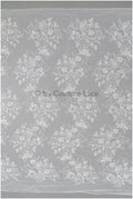Romantic floral lace fabric/ embroidered floral lace off-white/ wedding dress lace/ rose lace fabric/ bridal lace// L25-031NT