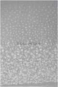 Romantische Brautspitze mit 3D Blüten, Bestickte florale Spitze mit 3D Blumen // L25-431W