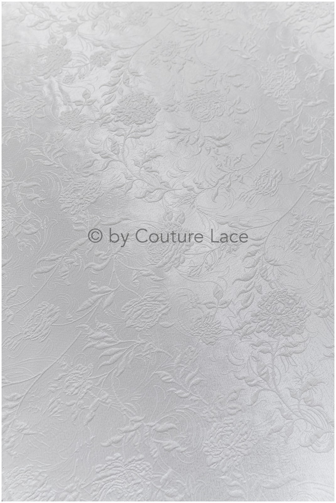 Jacquard nupcial con motivo floral – Off-White, elegante jacquard satinado // R-041