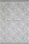 Transparent Bridal Jacquard with large Floral Pattern – Off-White // R-043