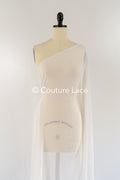 50% silk/ 50% viscose - crinkle chiffon/ crash chiffon for wedding dresses, silk scarves &amp; nightwear // R-133