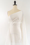 Slightly shiny chiffon fabric 50% viscose 50% polyester – ideal for wedding dresses &amp; nightwear // R-134
