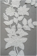 Floral appliqués for wedding dresses /Wedding dress lace floral motif // A25-492