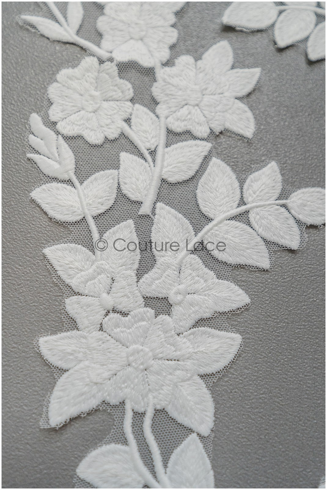 Floral appliqués for wedding dresses /Wedding dress lace floral motif // A25-492