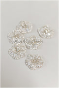 1Stk schwere Perlen 3D Kristall Blume, 3d Perlen Kleid Panels, Braut Diamant Blumen, Brautschleier 3d Blumen, funkelnde Perlen Blume// E-038K-1STK