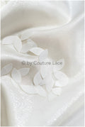 26 pcs 3d leaf lace applique/ applique/ 3D flower leaf applique/ patch// A24-404