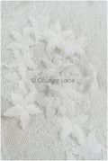 50 Stk. Brautkleid Spitzenapplikation/ Applikation/ 3D Blumenapplikation/ Aufnäher// A24-408