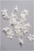 9g. 3D Sew On Flowers/ 3D Bridal Satin Flower/ 3D Flowers for Wedding Dress// A24-429 (FL-040)