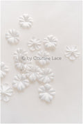 9g. 3D lace flowers/ 3D flowers sew on/ 3D flowers lace applique/ wedding dress lace applique// A24-439