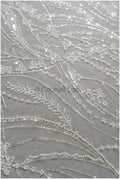 Perlen-Spitzenstoff/ Couture-Spitzenstoff/ Braut-Spitzenstoff/ Perlen-Spitze// L22-218B