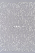 Elegant wave-dot lace with sequins for a glamorous wedding dress // L25-105S